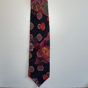 Grandpa's Collection: Vintage Bruce d'Affair Polka Dot & Floral Necktie for Men